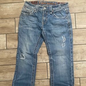Rock revival men’s jeans